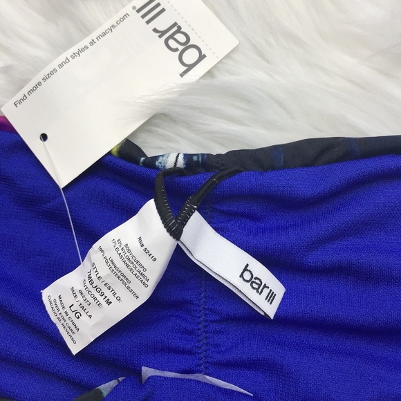 BarIII Painted Posies Floral-Print Cheeky Floral Medium - Picture 3 of 6